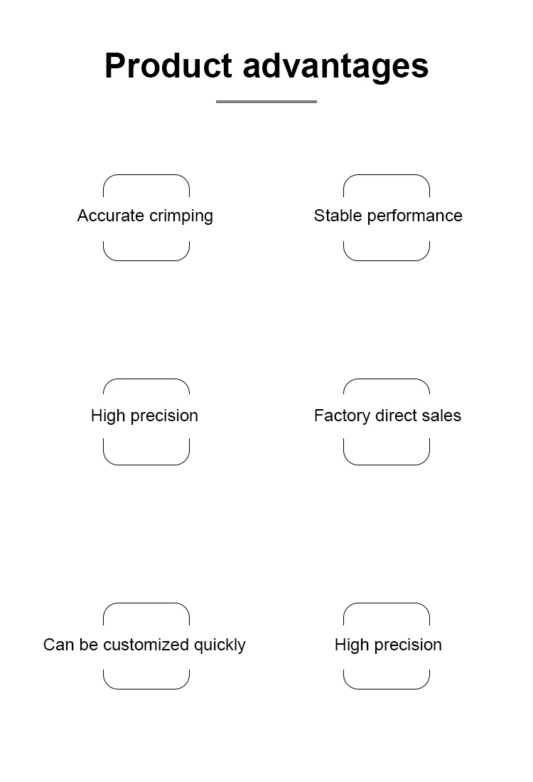  Anpassad krimpform, trådpressmaskinstans, sexsidig form, byte för terminalmaskinen 
