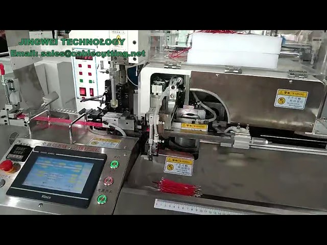 DZ05 Cable AWG#32 16  stripping and terminal crimping dipping machine 110V 220V Automatic Five wires