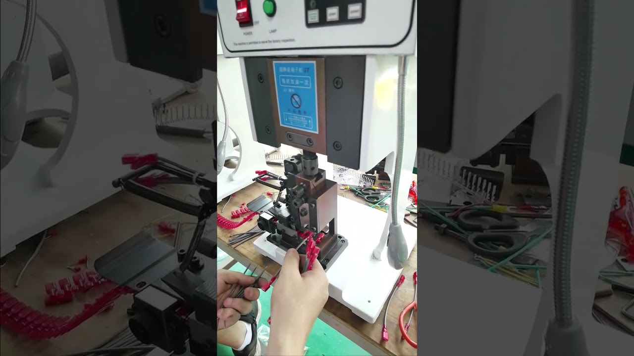 110V 2T Terminal Machine Pure Export Proofing Video #machine #cablewirestrippingmachine #factory