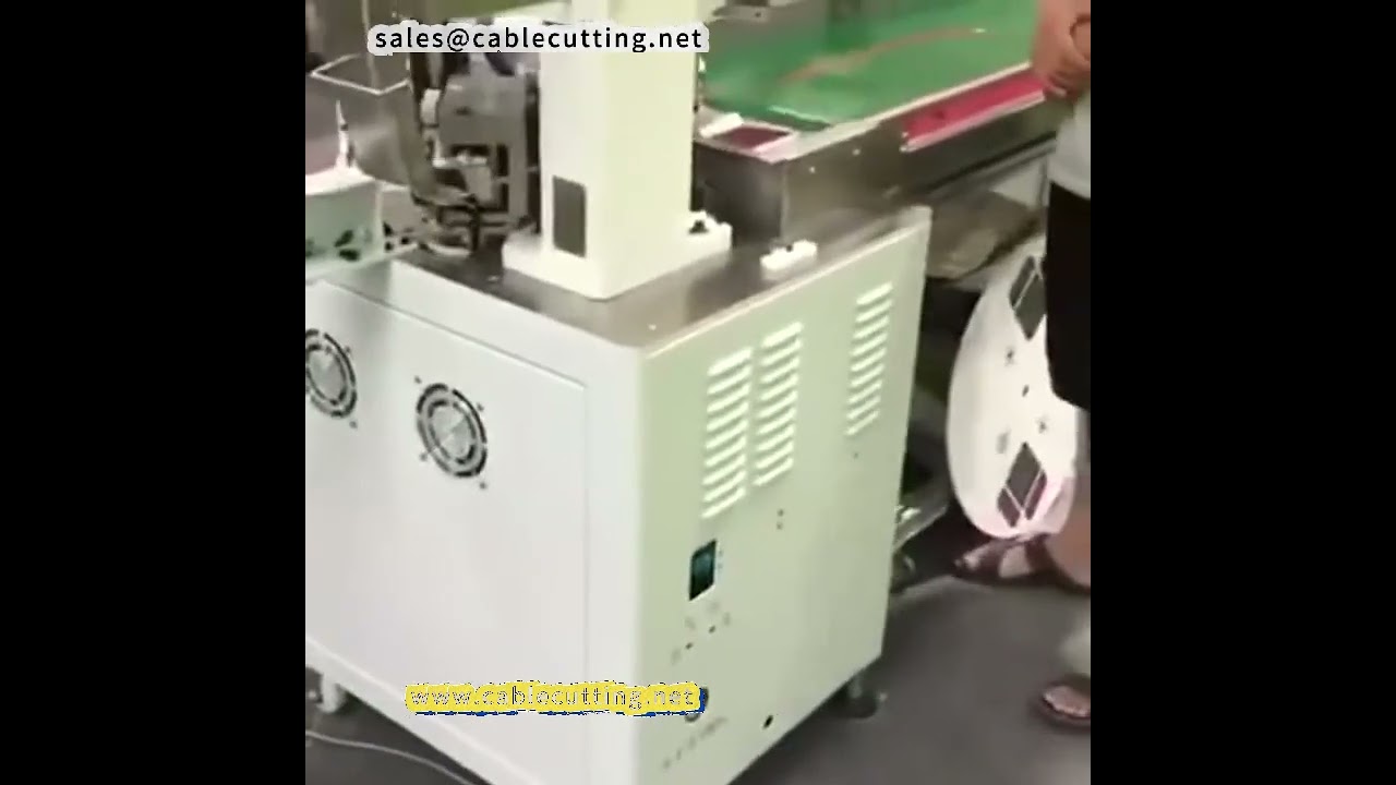 Automatic pay off reel, wire cutting, wire stripping machine, automatic wire feeder, terminal machin