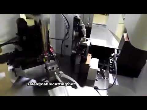 Fully automatic double heads two ends AWG14 AWG32 YH R2 terminal crimping machine