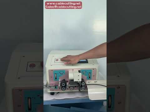 810NT Fine Sheath Wire Inner and Outer Stripping Machine 4 Wheels Drive Electric Touch Screen Peelin