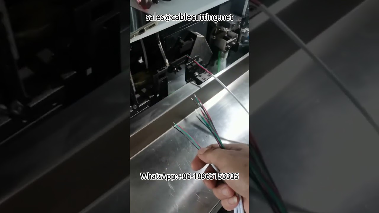 Semi automatic sheathed wire stripping twisted wire tinning machine #stripping machine #harness Equi