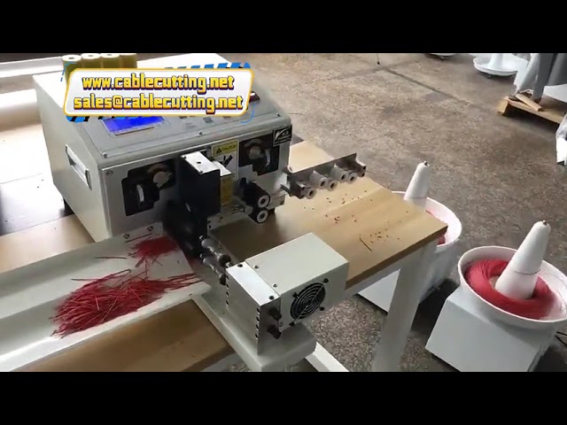 Manual electric cable  computer wire stripping cutting twister cutter stripper machine