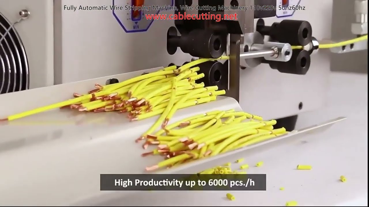 Fully Automatic Wire Stripping Machine, Wire Cutting Machinery 110v220v 50hz60hz