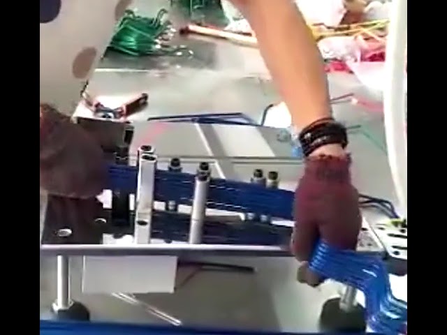 Semi Automatic Stainless Steel Pneumatic Wire & Cable Bending Machine   Small Multi Wire Bundle Copp