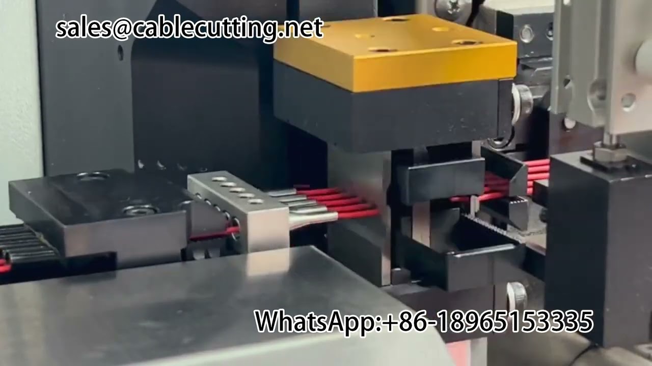 Five wire playing end tinning machine #stripping machine #harness equipment #machinery and equipment