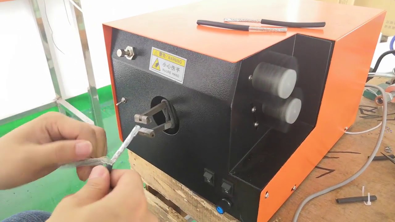 Cable Shield brush straight and twist machine WPM 03B