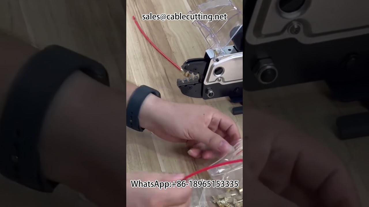 Pneumatic terminal crimping machine #machine #cablewirestrippingmachine #automobile #diy