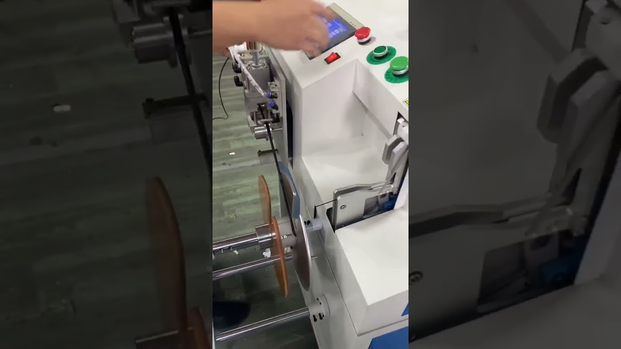Automatic Meter Counting, Traversing, Cutting, Winding & Tying Machine Demo 1-15mm Wire #factory
