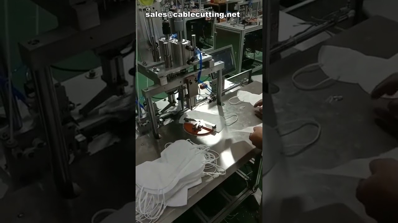 Automatic Disposable Face Mask N95 Mask Ffp2 Mask Ear Loop Spot Welding Machine