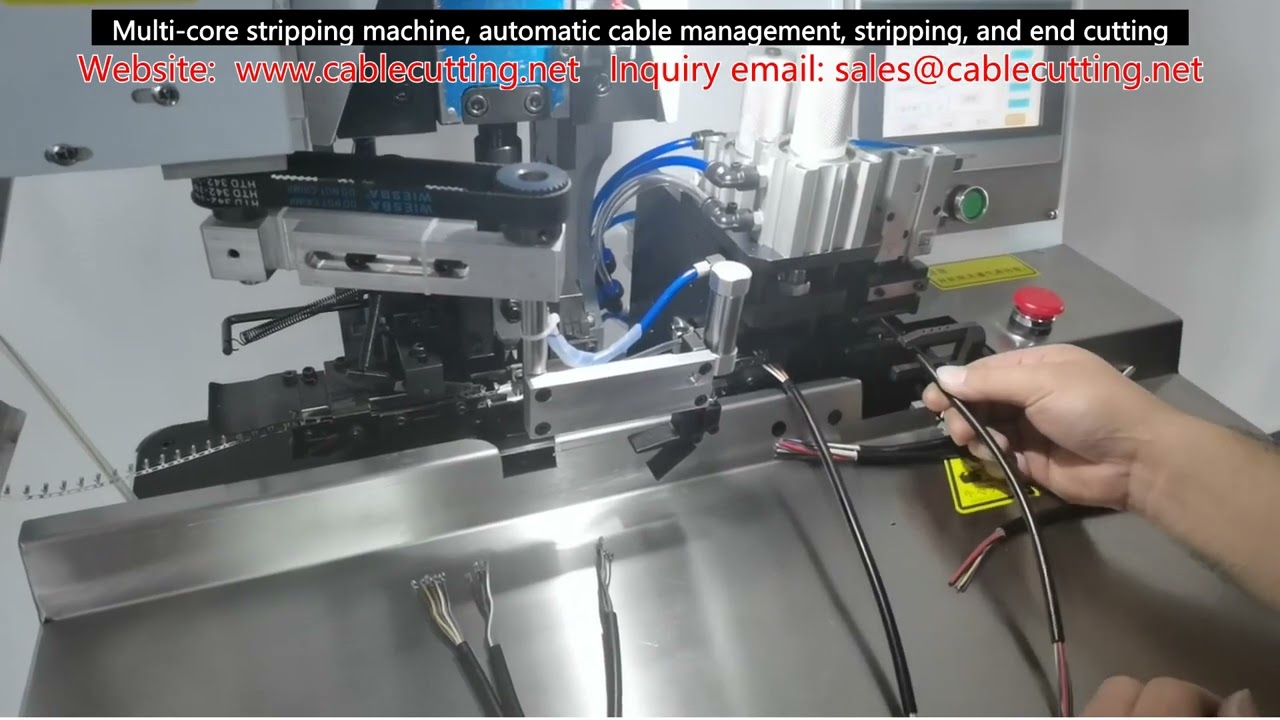 Semi automatic wiring terminal machine